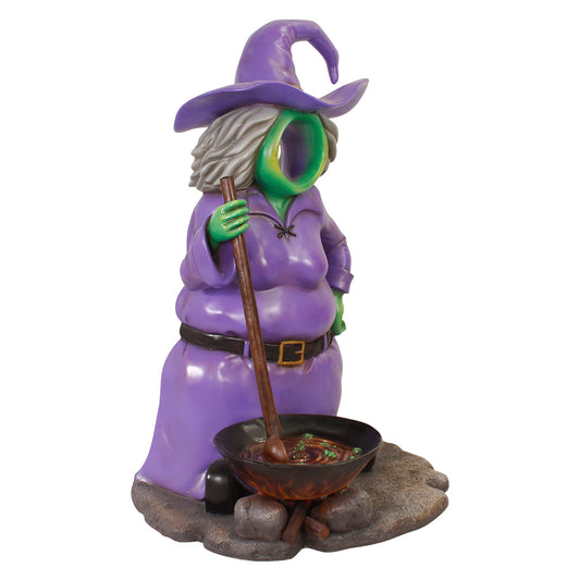 Purple Witch Photo Op Statue