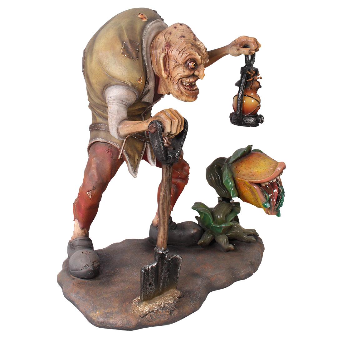 Hunchback Igor With Carnivorous Plant Life Size Statue