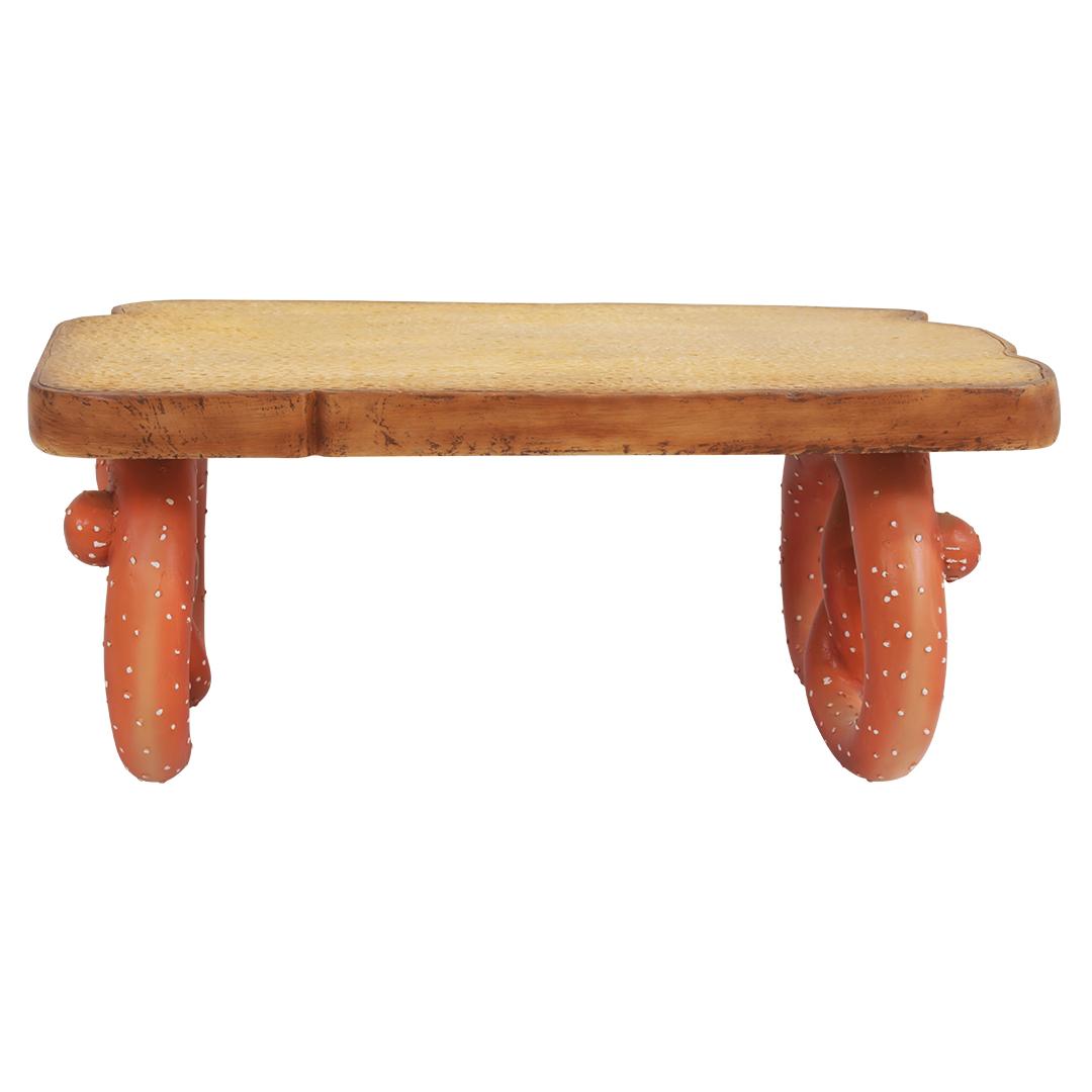 Salted Pretzel Bread Table Over Sized Statue