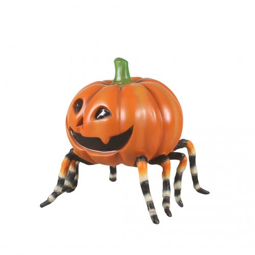Pumpkin Head Spider Over Sized Statue