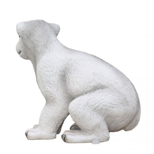 Polar Bear Baby Life Size Statue