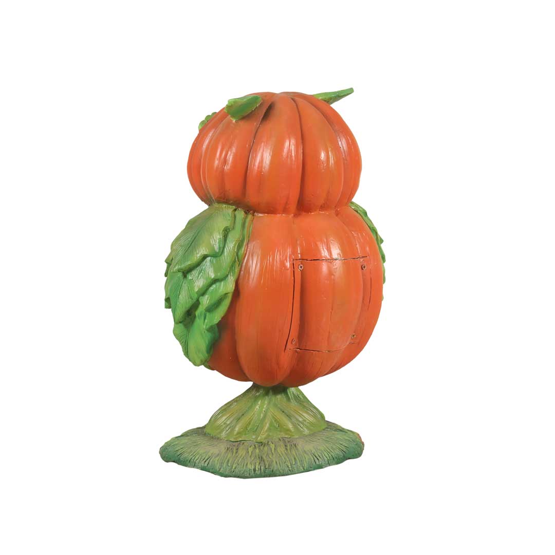 Pumpkin Owl Light Over Sized Statue