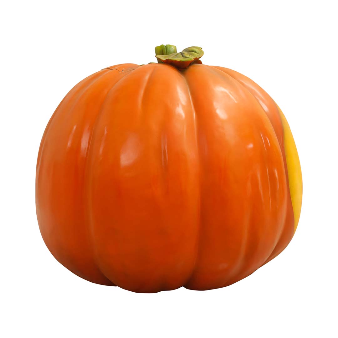 Pumpkin With Light Over Sized Statue