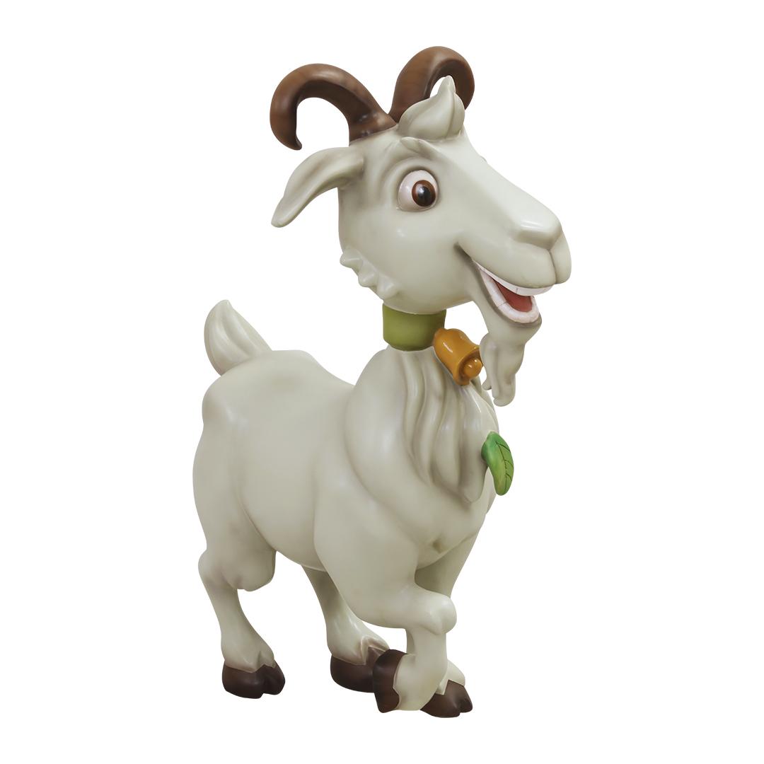 Comic Goat Leaf Life Size Statue