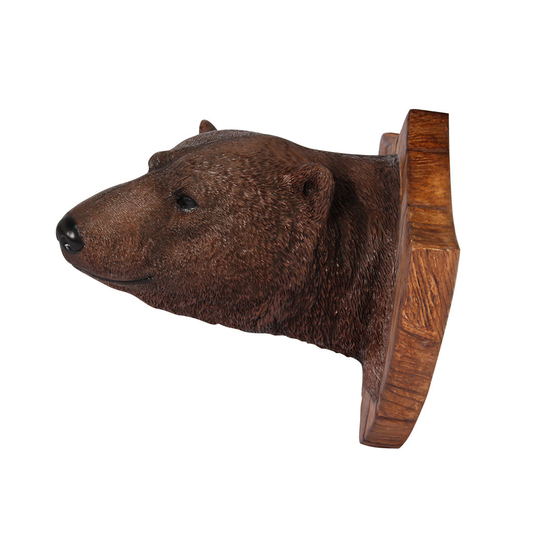 Wall Decor Grizzly Bear Trophy Head Life Size Statue