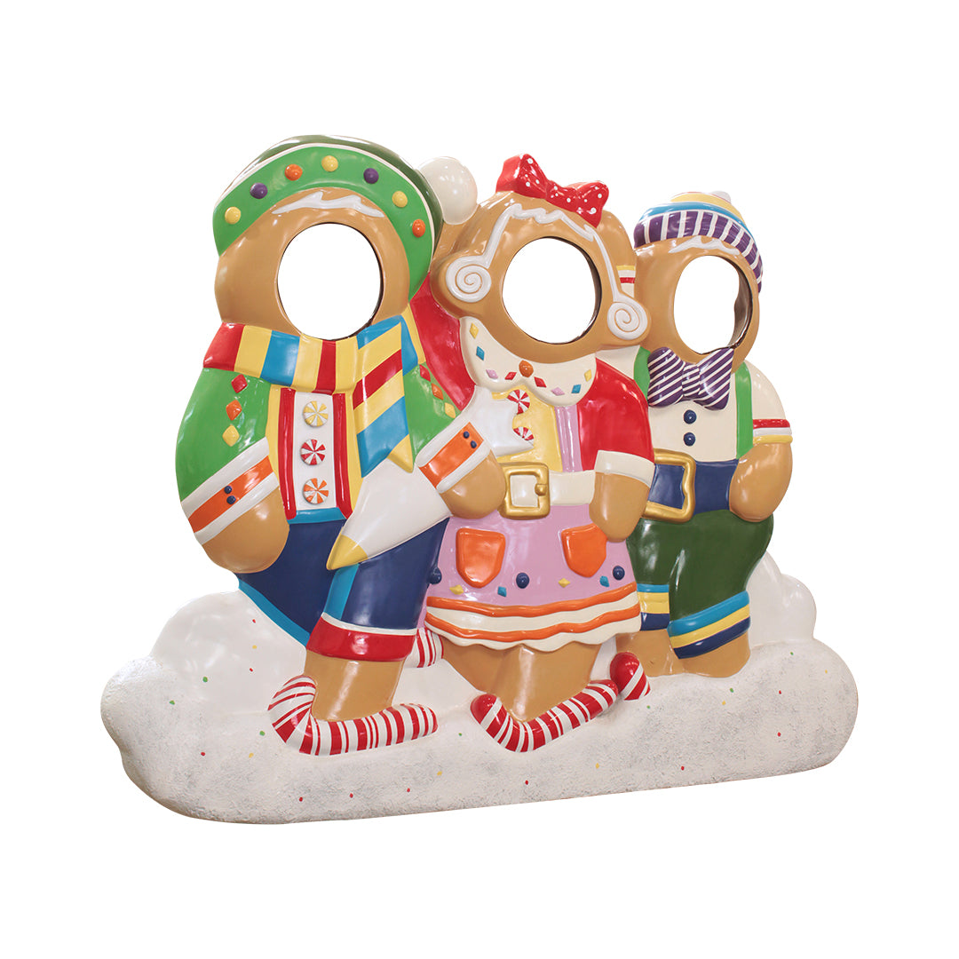 Gingerbread Friends Photo Op Statue