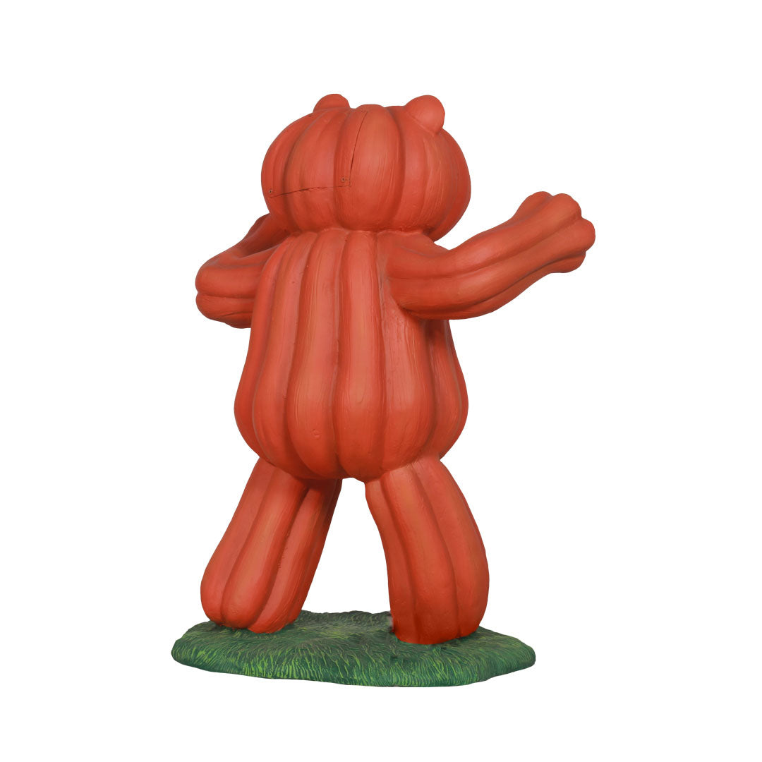 Pumpkin Bear Standing Light Over Sized Statue