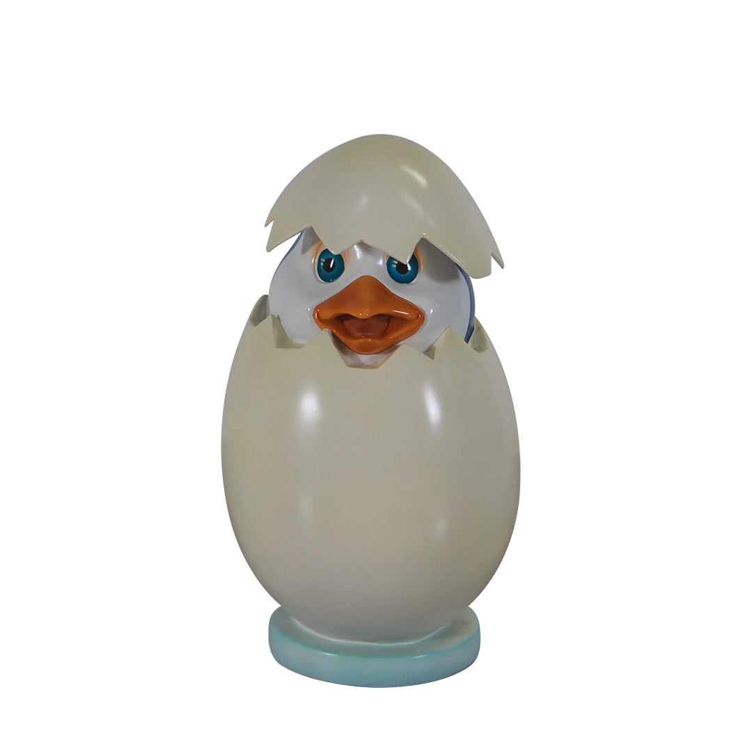 Comic Penguin Hatching Life Size Statue