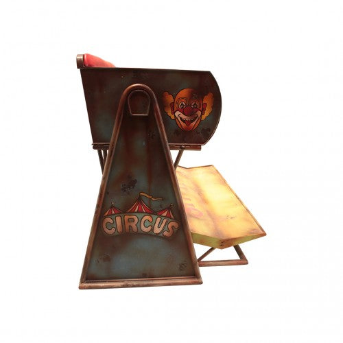 Metal Circus Carousel Bench Over Sized Statue