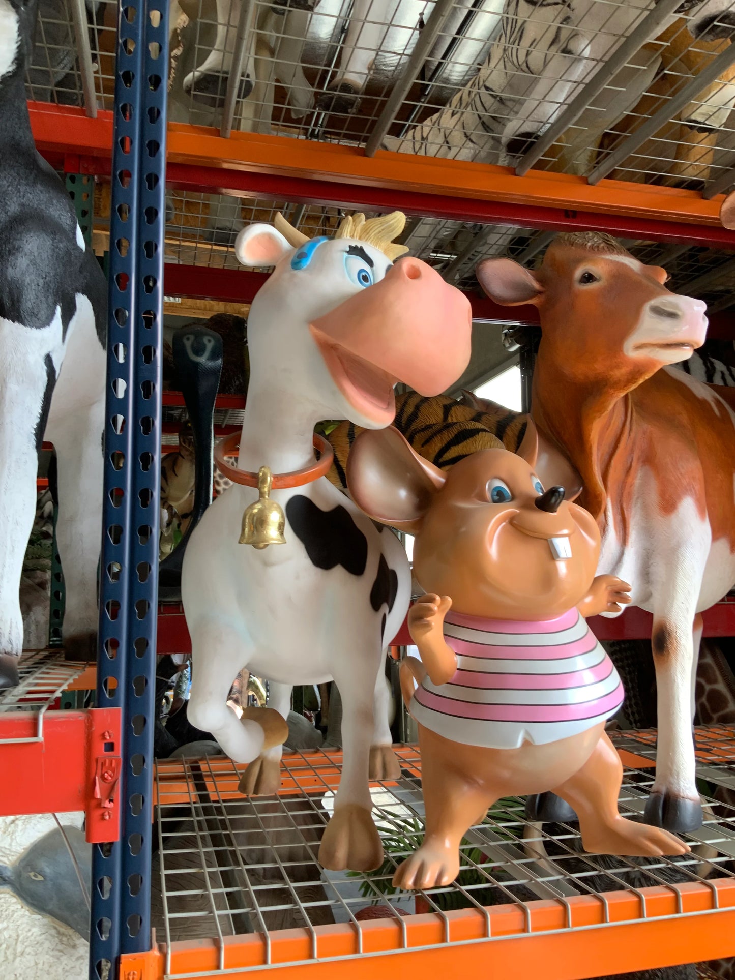 Comic Cow Miss Teen Life Size Statue - LM Treasures
