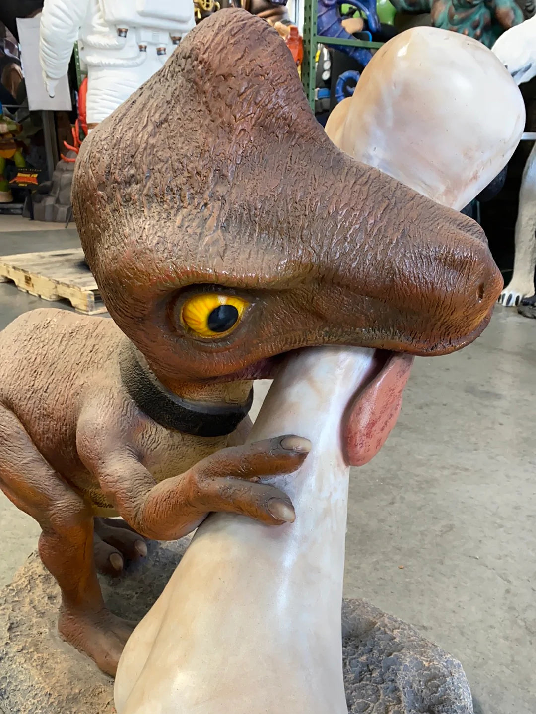 Baby Comic T-Rex Dinosaur Life Size Statue - LM Treasures Life Size Statues & Prop Rental