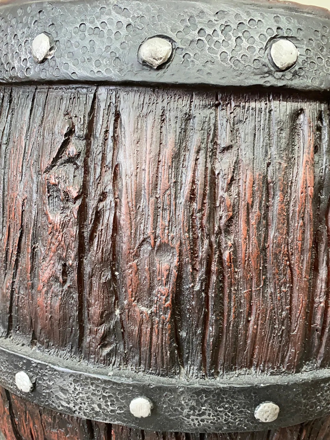 Small Rustic Barrel Life Size Statue - LM Treasures Life Size Statues & Prop Rental