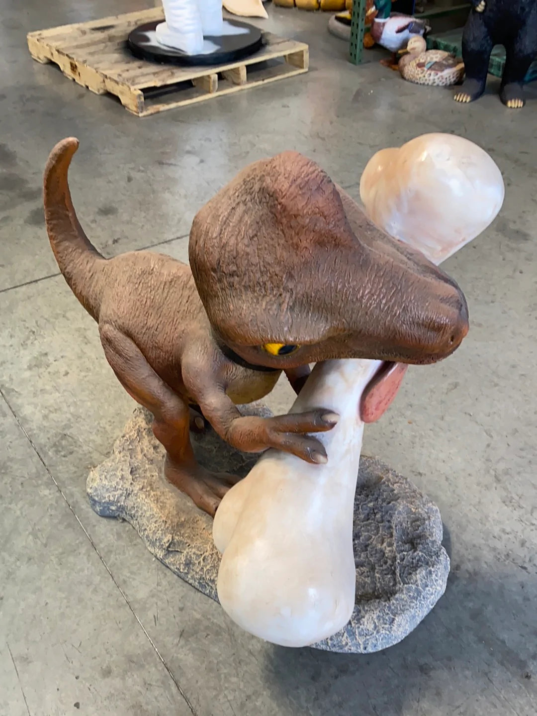 Baby Comic T-Rex Dinosaur Life Size Statue - LM Treasures Life Size Statues & Prop Rental