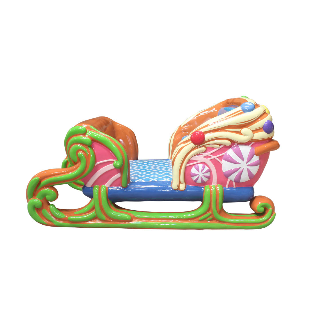 Candy Sleigh Over Sized Statue