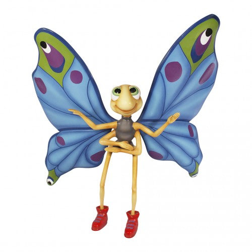 Comic Butterfly Arms Crossed Over Sized Statue
