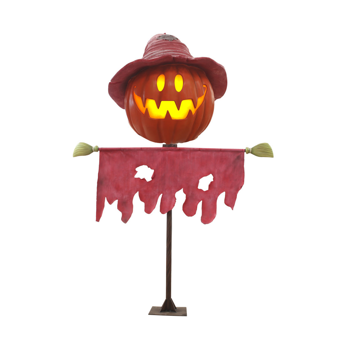 Pumpkin Scarecrow Giant Over Sized Statue