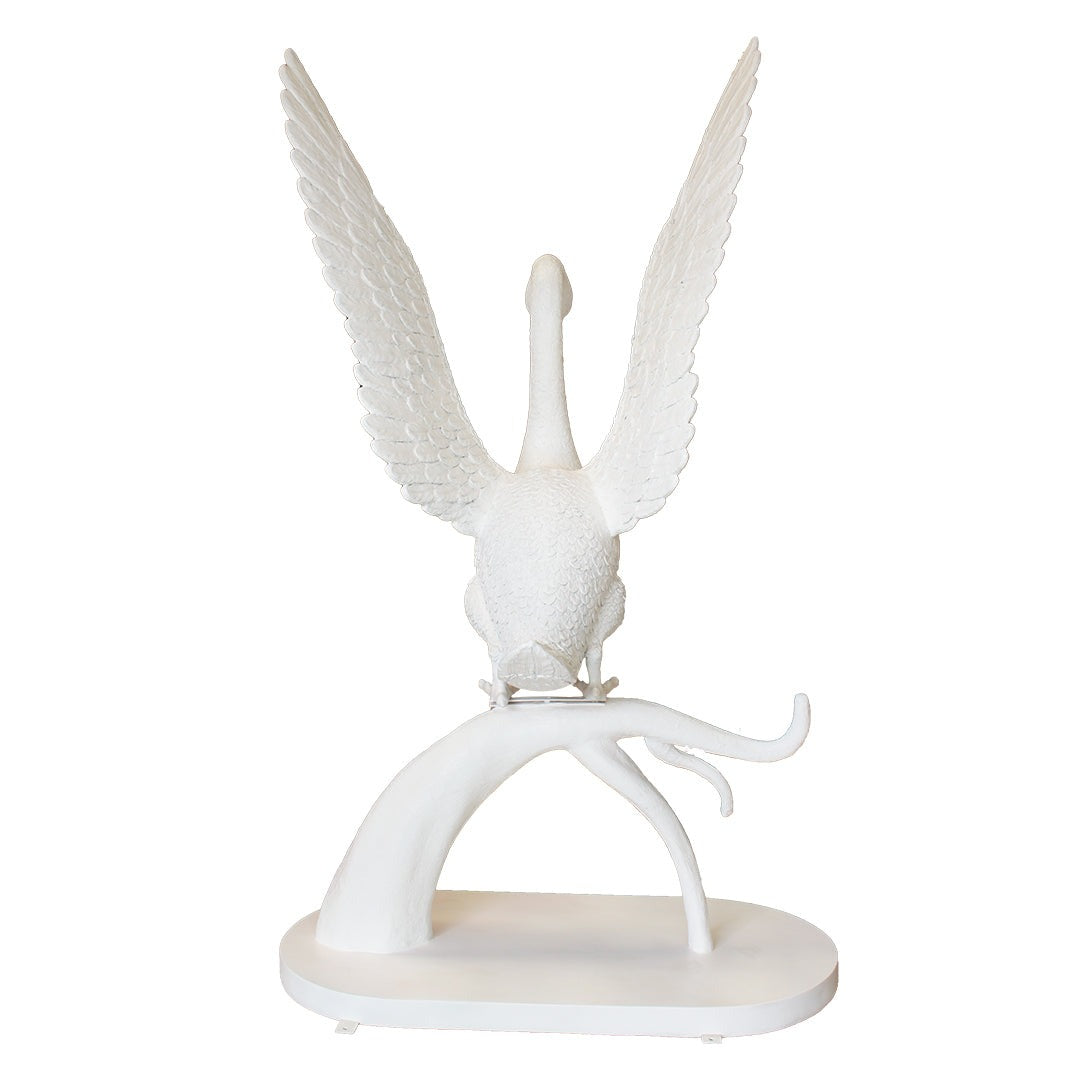 Majestic Swan Female Life Size Statue