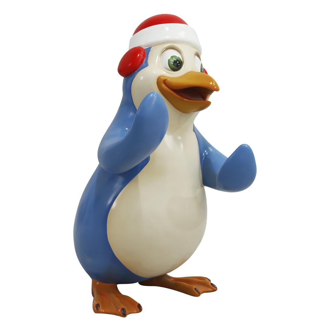 Comic Penguin Bob Building Life Size Statue