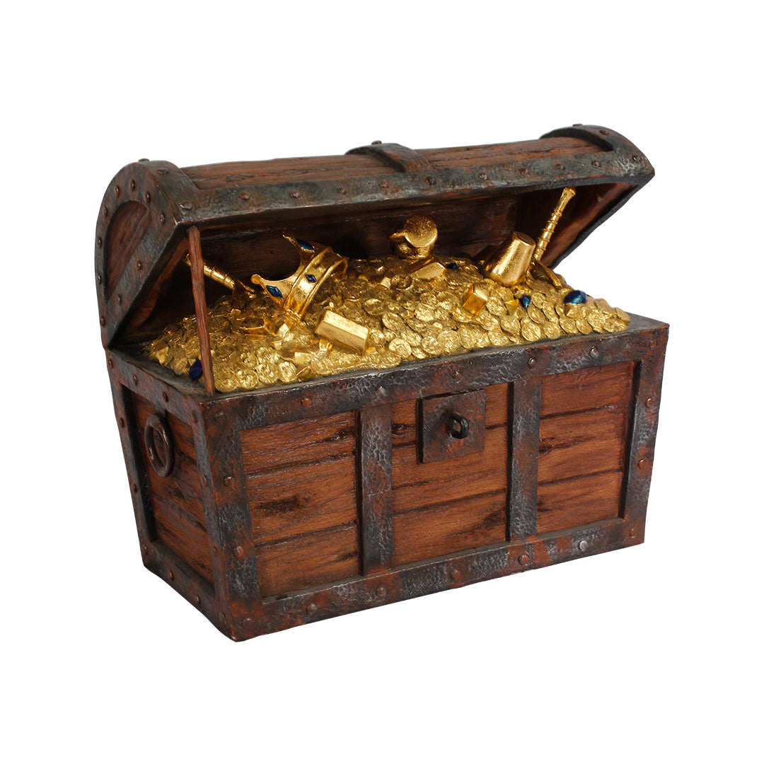 Treasure Chest Open Life Size Statue