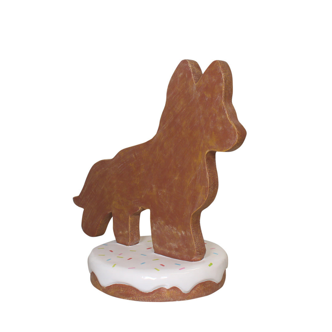 Gingerbread Dog Husky Over Sized Statue