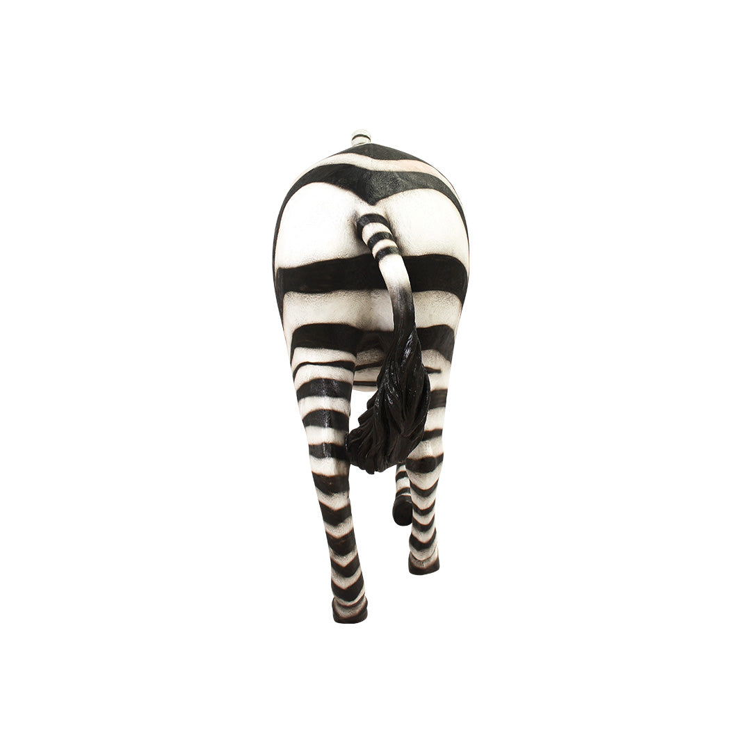 Zebra Walking Life Size Statue