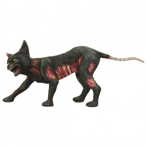 Skeleton Undead Cursed Cat Life Size Statue