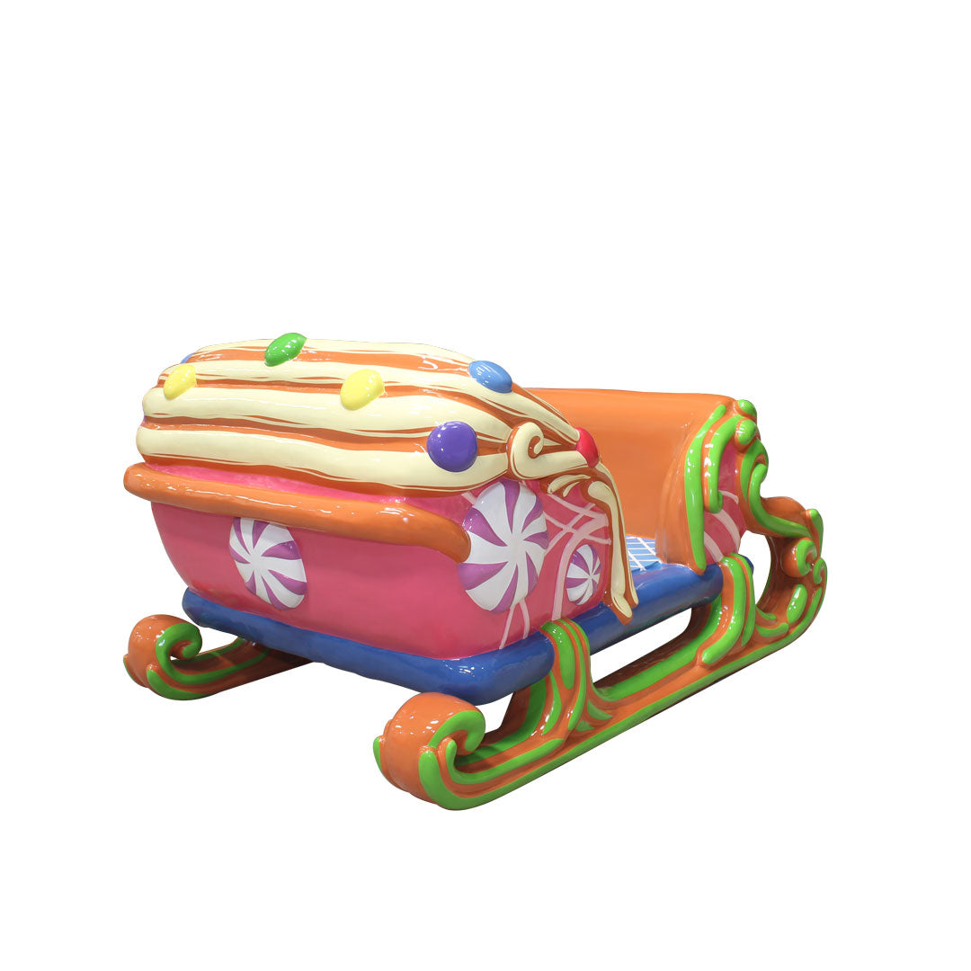 Candy Sleigh Over Sized Statue