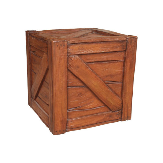 Crate Wood Finish Statue