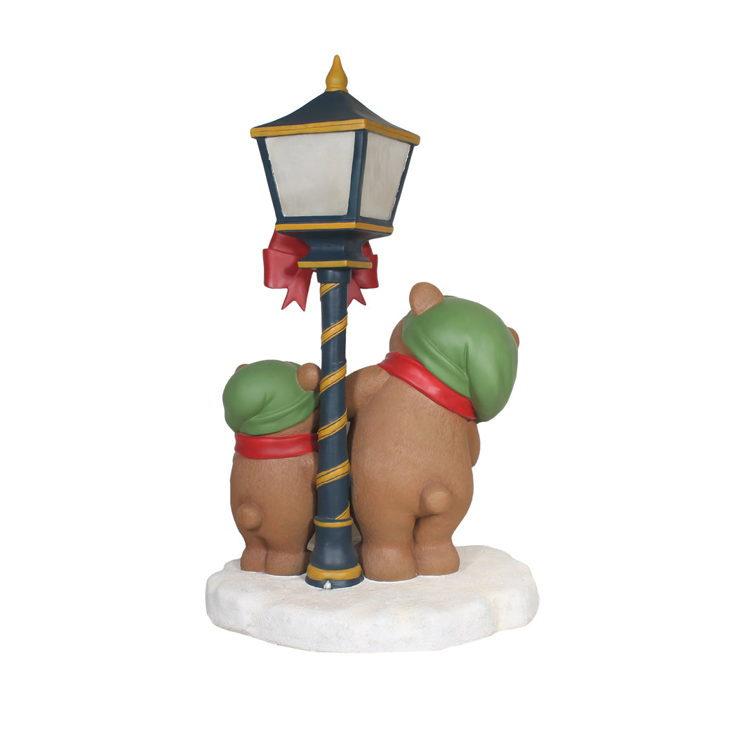 Christmas Caroler Teddy Bears Over Sized Statue