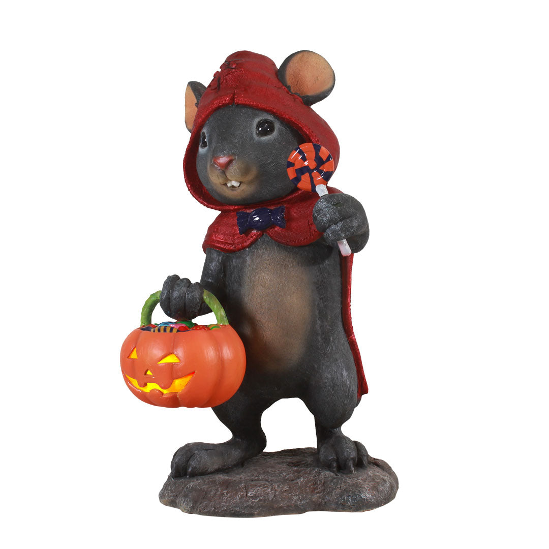 Mouse Red Riding Hood Costume Over Sized Statue