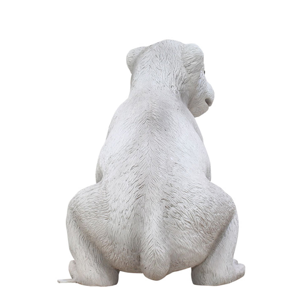 Polar Bear Baby Life Size Statue