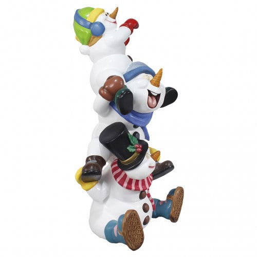 Snowman Stacked Brothers Over Sized Statue