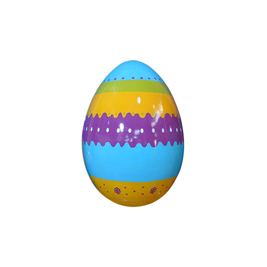 Easter Egg With Designs No Base Over Sized Statue