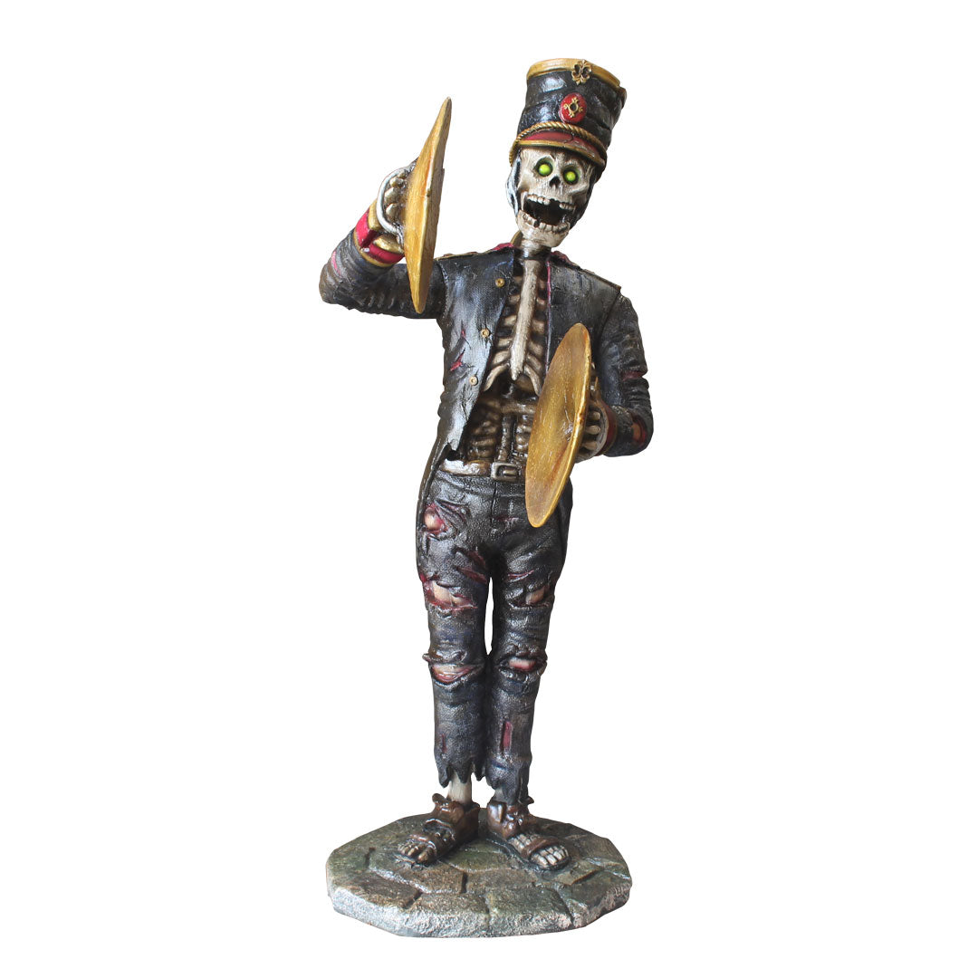 Skeleton Undead Cymbalist Life Size Statue