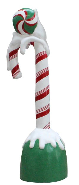 Candy Cane Snow Over Sized Statue - LM Treasures