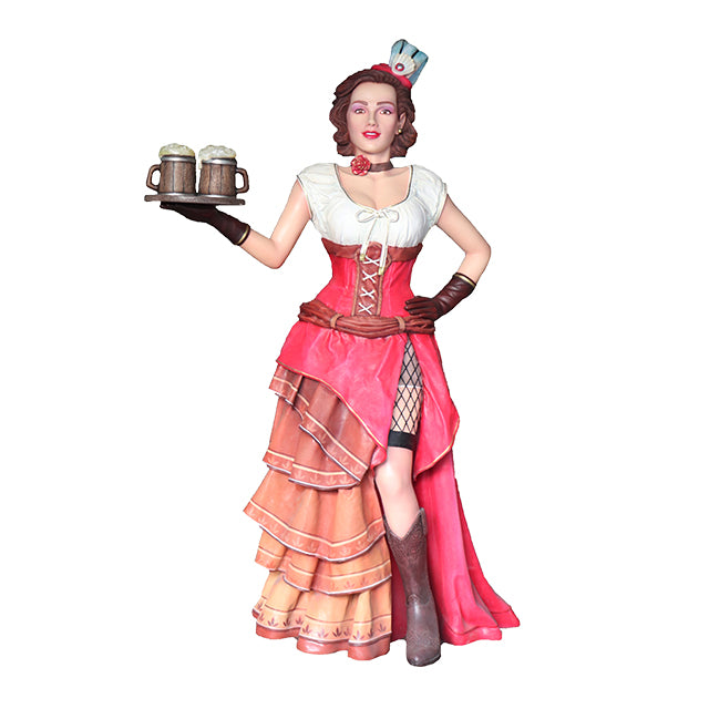 Saloon Girl Clara Life Size Statue