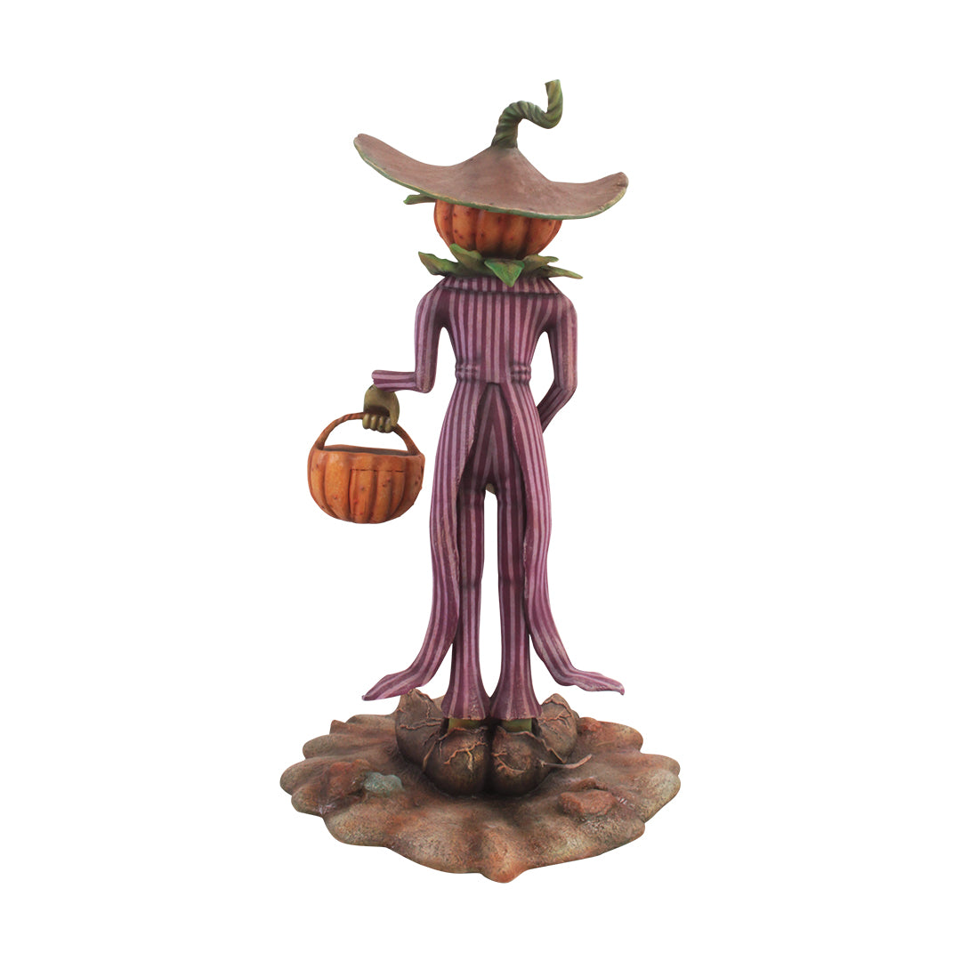 Pumpkin Head Mr. Spooky Trick Or Treat Life Size Statue