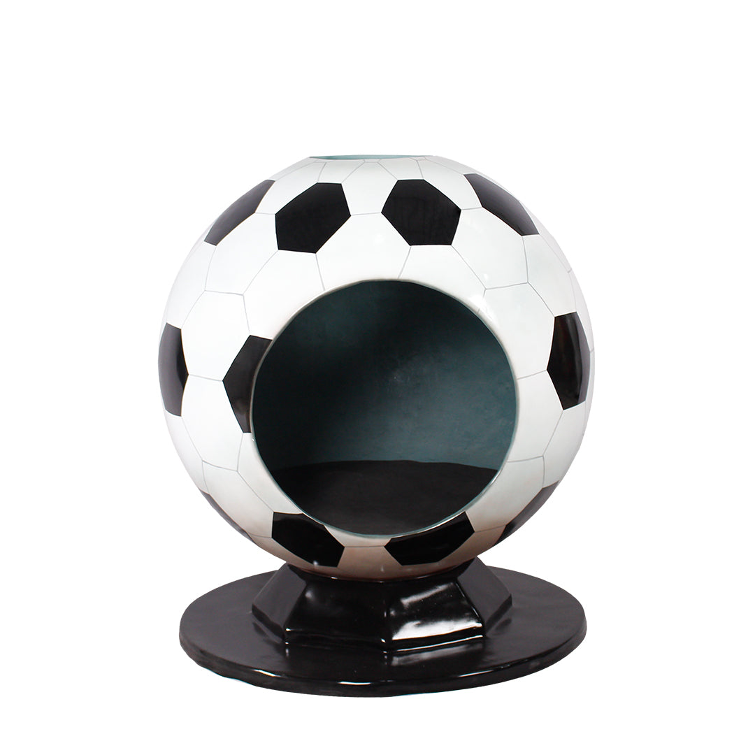 Soccer Ball Bubble Photo Op Statue