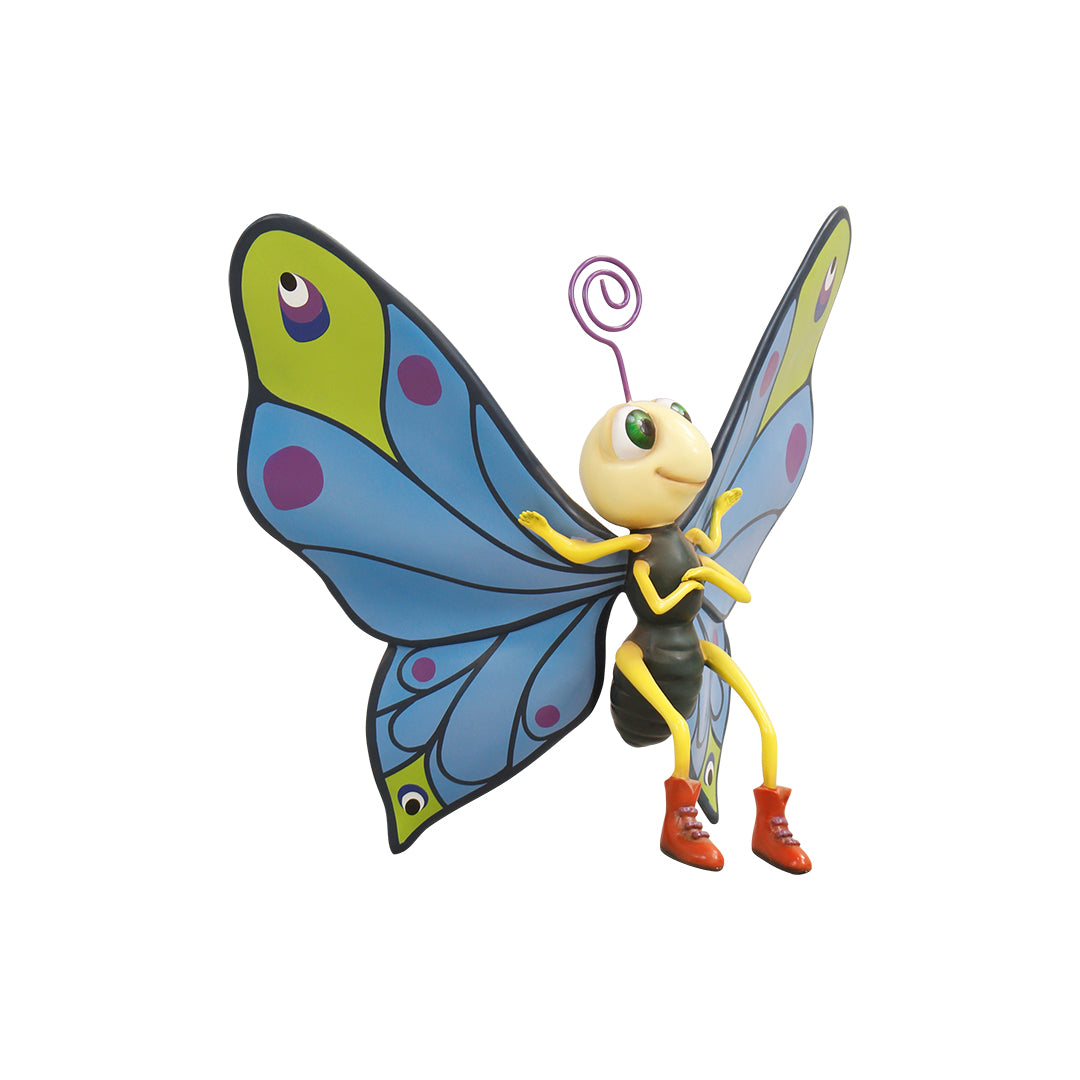 Comic Butterfly Arms Crossed Over Sized Statue