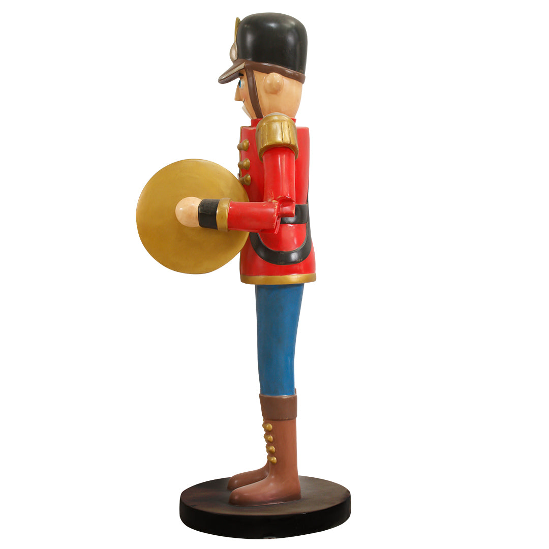 Toy Soldier Playing Cymbals Life Size Statue