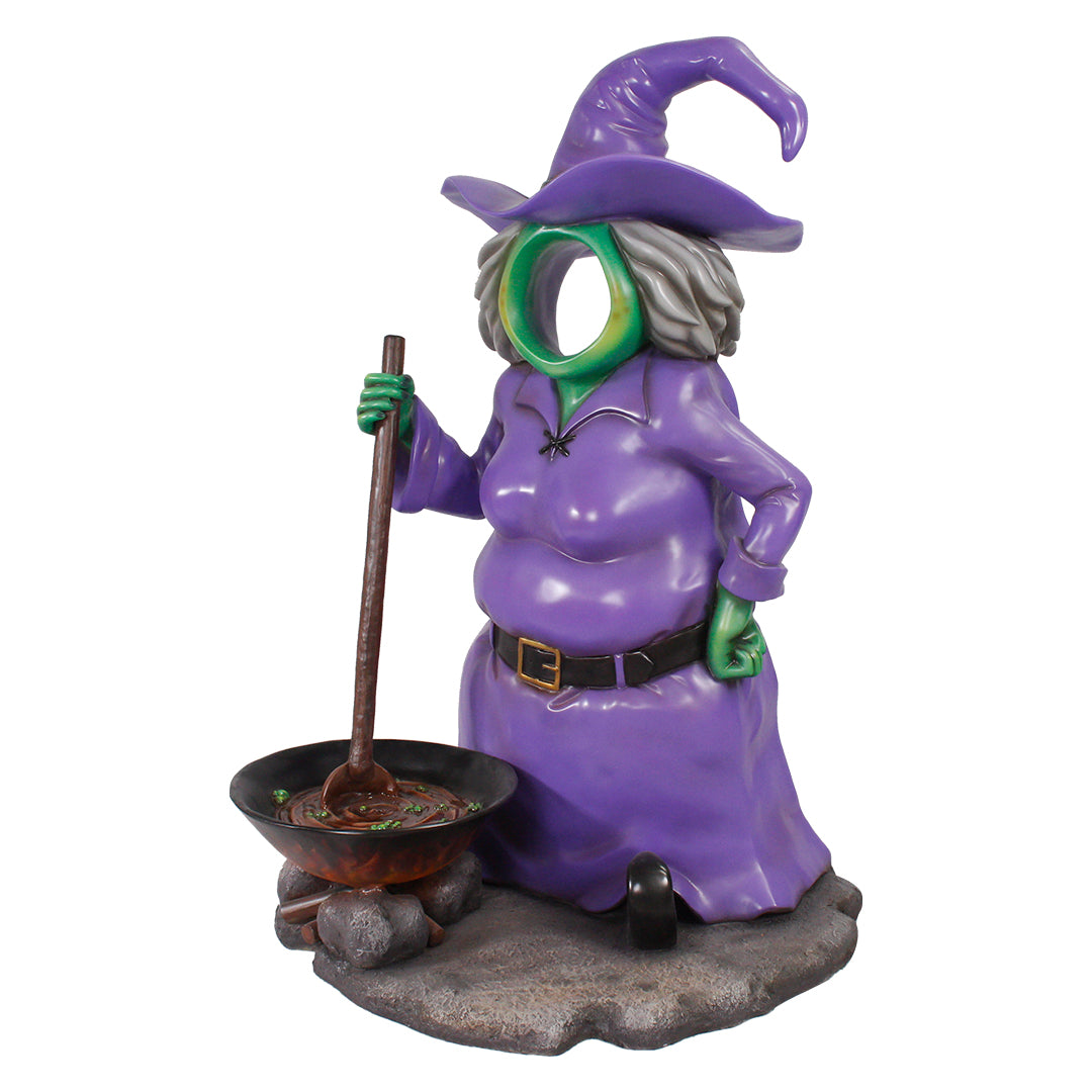 Purple Witch Photo Op Statue
