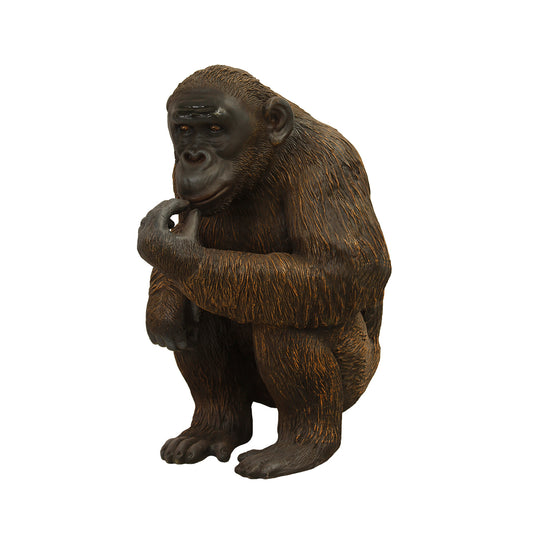 Chimpanzee Eating Life Size Statue