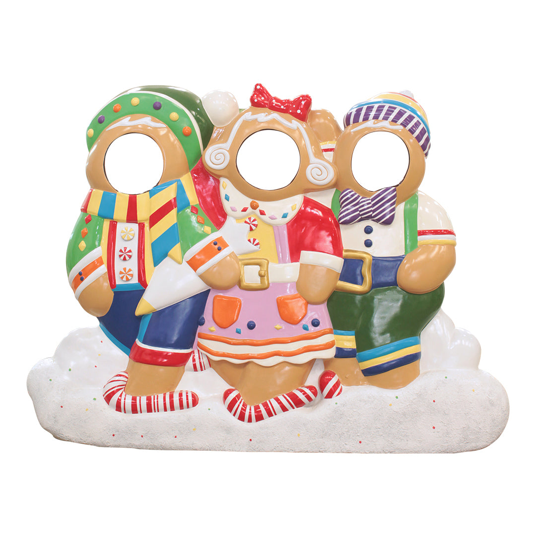 Gingerbread Friends Photo Op Statue