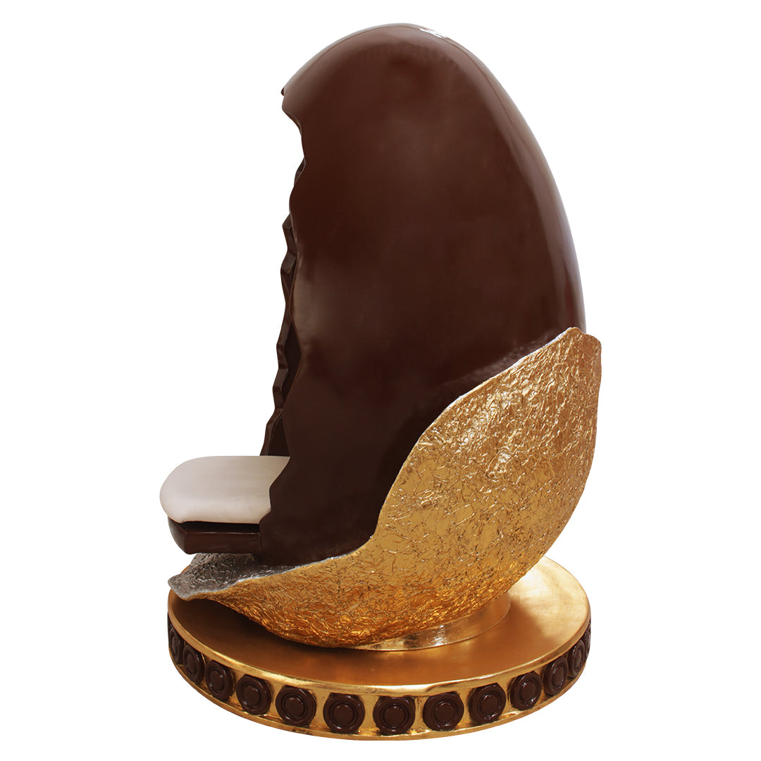 Chocolate Easter Egg Chair Over Sized Statue