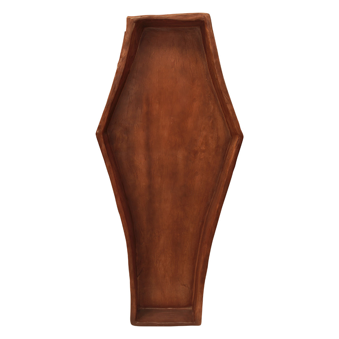 Coffin Standing Open Over Sized Statue