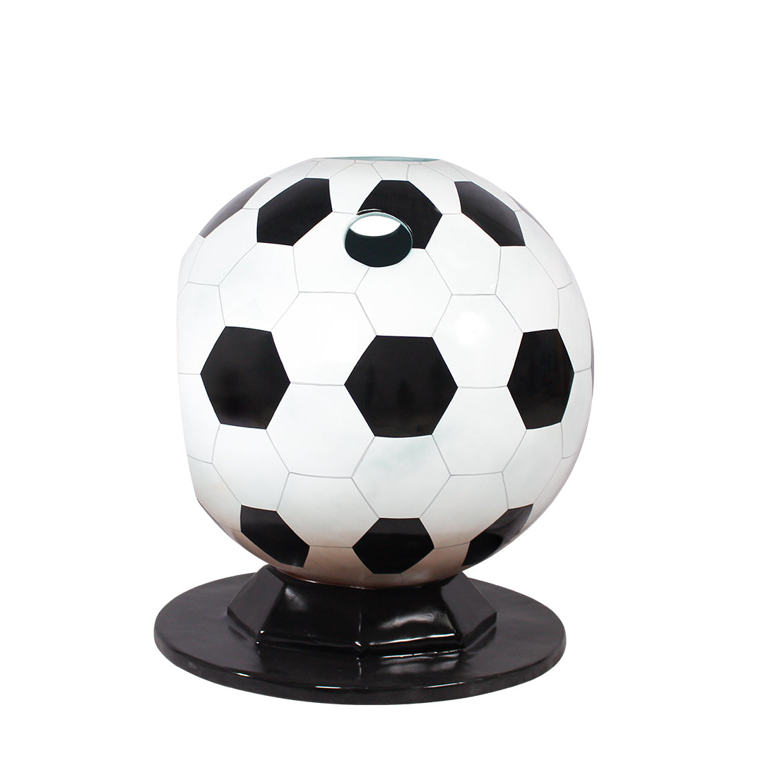 Soccer Ball Bubble Photo Op Statue