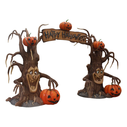 Happy Halloween Tree Archway Over Sized Statue