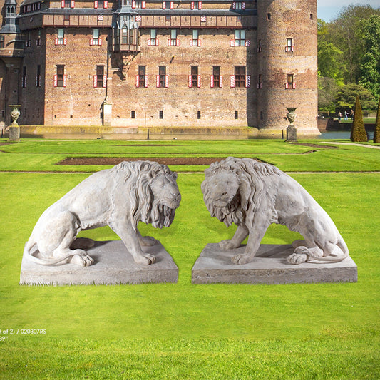 Big Lions Life Size Statues