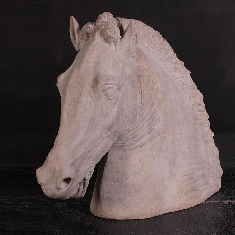 Equestrian Horse Head Life Size Statue