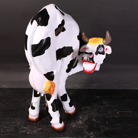 Funny Cow Life Size Statue